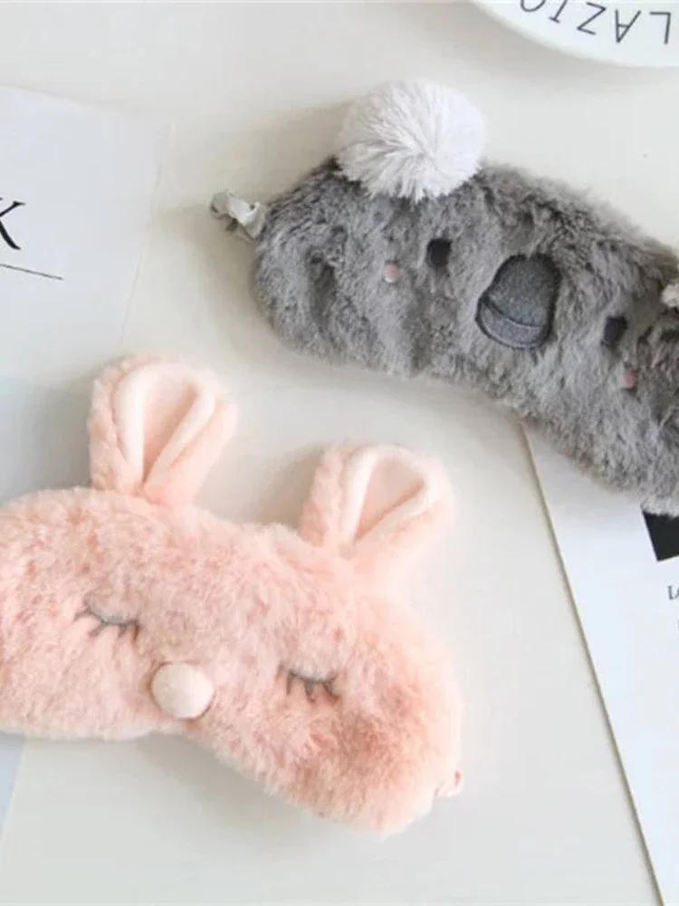 Description Picture 6 of item1Pc Sleep Eye Mask Cute Plush Eye Cover Sleeping Mask Cartoon Travel Rest Shade Eye Patch Blindfold Sleep Aid Eyepatch