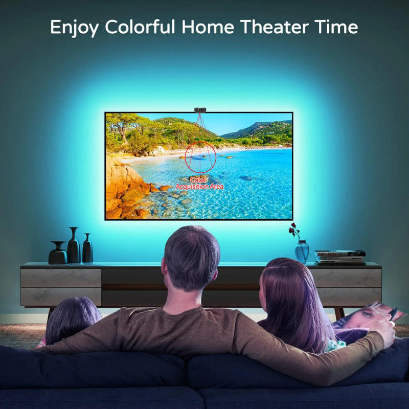 Description Picture 3 of itemNew Style LED Rgb TV Backlight Strip AR Color Gamut Sensor Collects Some Colors on The TV 12.5FT for 55-65 TV-16.4FT 70-85 Inch