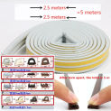 5 meters DIPE self-adhesive door and window sealing strip glass window anti-collision rubber strip foam sound insulation strip