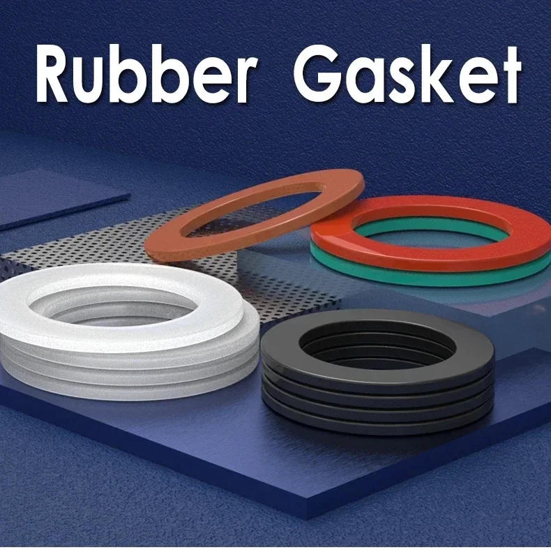 Description Picture 2 of itemFlat gasket H1-H2.5-H3mm M2-M42 VMQ Rings Sealing silicon rubber seals waterproof Elastic gasket in stock wholesale washer