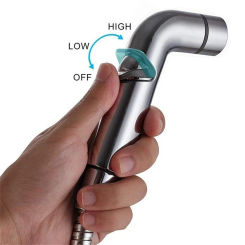 Head Self Cleaning Water Saving Easy Control Handheld Spray Shattaf Shower Toilet Bidet Sprayer Hand Shower
