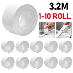 3.2m For Bathroom Kitchen Accessories Anti-mold Sealing Strip Tape Caulk Strip Self Adhesive Wall Sticker Sink Edge Tape