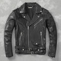 Belt Men Motorcycle Jacket Spring Autumn Thin Coat Vegetable Tanned Sheepskin Genuine Leather ClothesSlim Fit Clothing