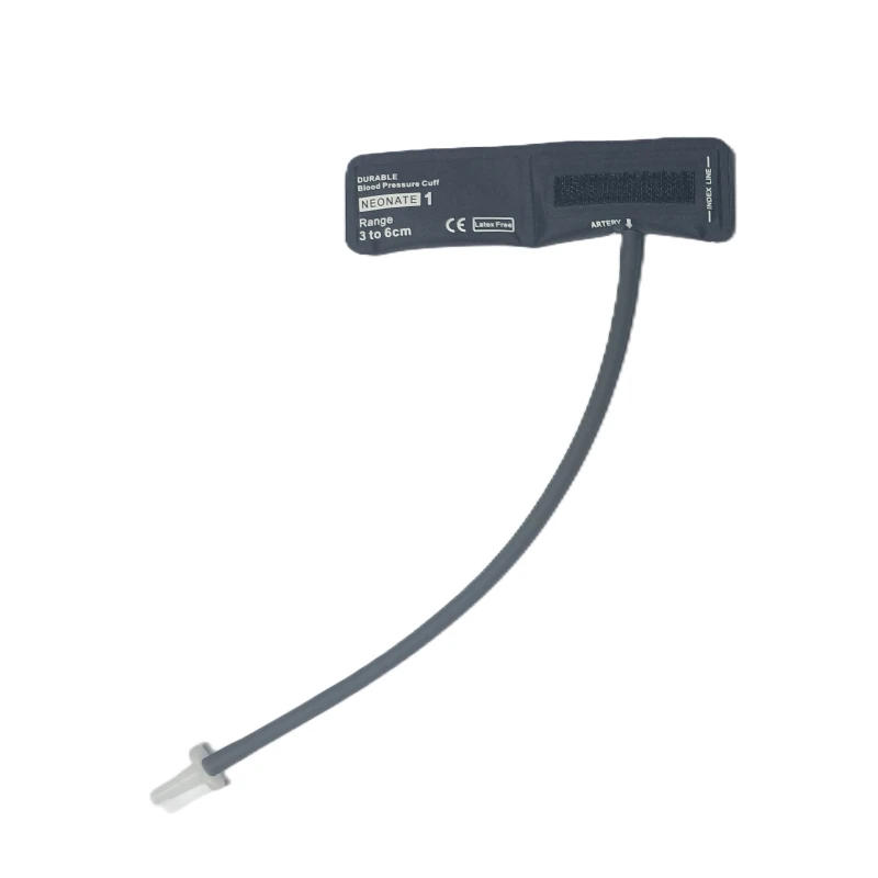 Description Picture 4 of itemAll Sizes 5 Pieces Neo 1 to 5  In One Set Reusable Noninvasive Blood Pressure NIBP Cuff With Single Tube For Neonate Patients