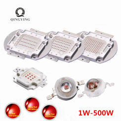 High Quality 1W 3W 5W 10W 20W 30W 50W 100W Deep Red 620nm 625nm 660nm 665nm 670nm 675nm Grow LED Chip COB SMD Diodes Light Beads