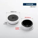 Desk Wire Hole Cover Base Computer Grommet Table Cable Outlet Port Surface Line Box Furniture Hardware Plastic cable hole cover