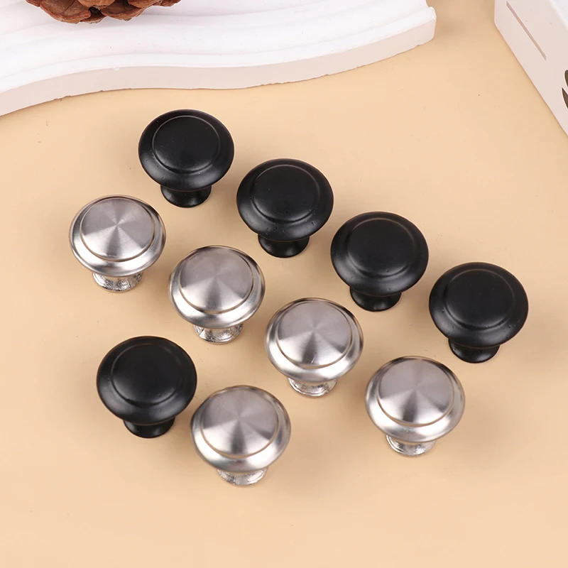Description Picture 3 of item5Pcs Stainless Steel Kitchen Cabinet Knobs Silver Matte Black Color Door Handles Wardrobe Cupboard Drawer Pull Furniture Handle