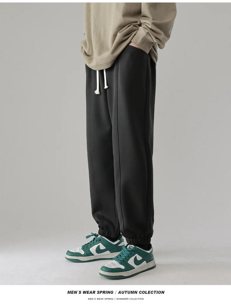 Description Picture 5 of item2024 New men's simple and versatile leggings casual pants, men's sanitary pants, student pantssweatpantssweatpants men