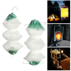 4PCS New Safe Outdoor Tools Camping Accessories Mantles Spare Parts Lantern Mantles Gas Lamp Cover Gauze Mesh