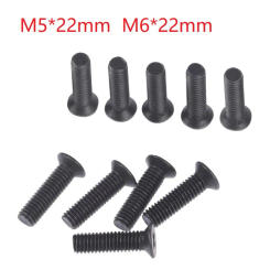 10Pcs Fixing Screw M5 22mm /M6 22mm Left Hand Thread For UNF Drill Chuck Shank Adapter Bolt Screws Fasteners Tools Accessories
