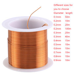 10m/15m/20m/40m/50m enameled copper wire enameled wire electromagnetic coil winding wire manufacturing electromagnet copper wire