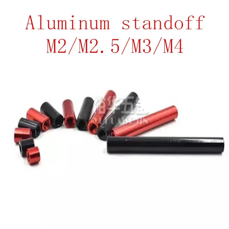 Description Picture 5 of item5pcs-10pcs/lot black round aluminum studs standoff Column rods Round Aluminum Spacer M2 m2.5 M3 M4 M5