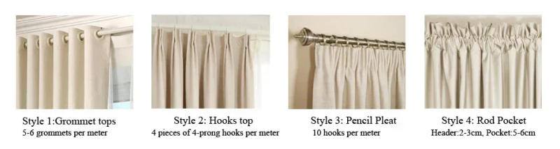 Description Picture 2 of itemCurtains Tulle for Living Room Dining Bedroom Valance Modern Luxury European Style Thickening Shading Window Mantle Villa