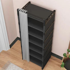 5655 rental room storage shoe cabinet modern simple economical shoe rack multi-layer space saving Shoe rack simple door home