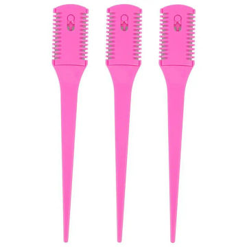 DIY Portable Dyeing Antistatic Weaving Styling Tools Hairdressing Haircut Comb Pointy-tail Comb Cutting Brush