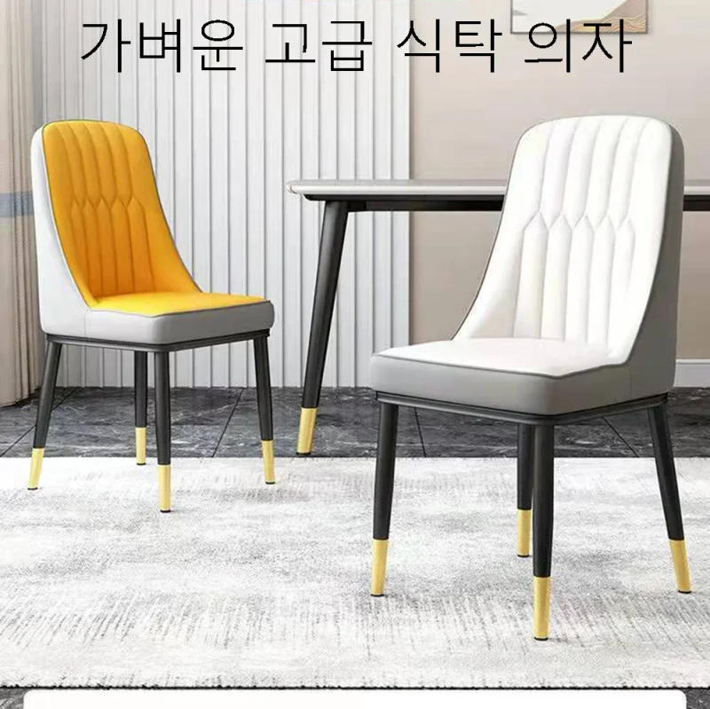 Description Picture 2 of itemDining Chair Home Nordic Modern Simple Sponge Backrest Chair Iron Light Luxury Restaurant Dining Table and Chair Coffee Chair