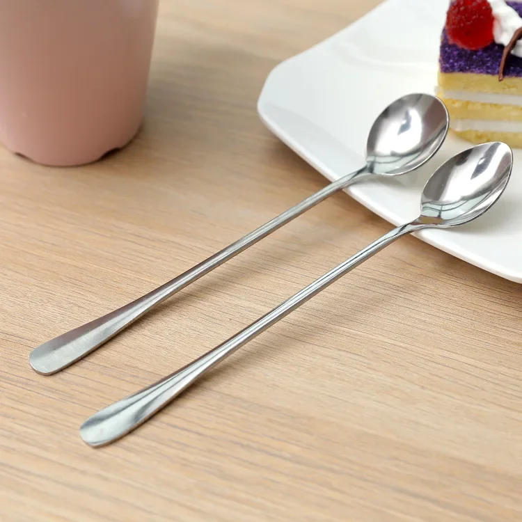 Description Picture 4 of itemStainless Steel Coffee Spoon Long Handle Spoon Creative Ice Cream Spoon Dessert Spoons Teaspoons Kitchen Accessories Bar Tools