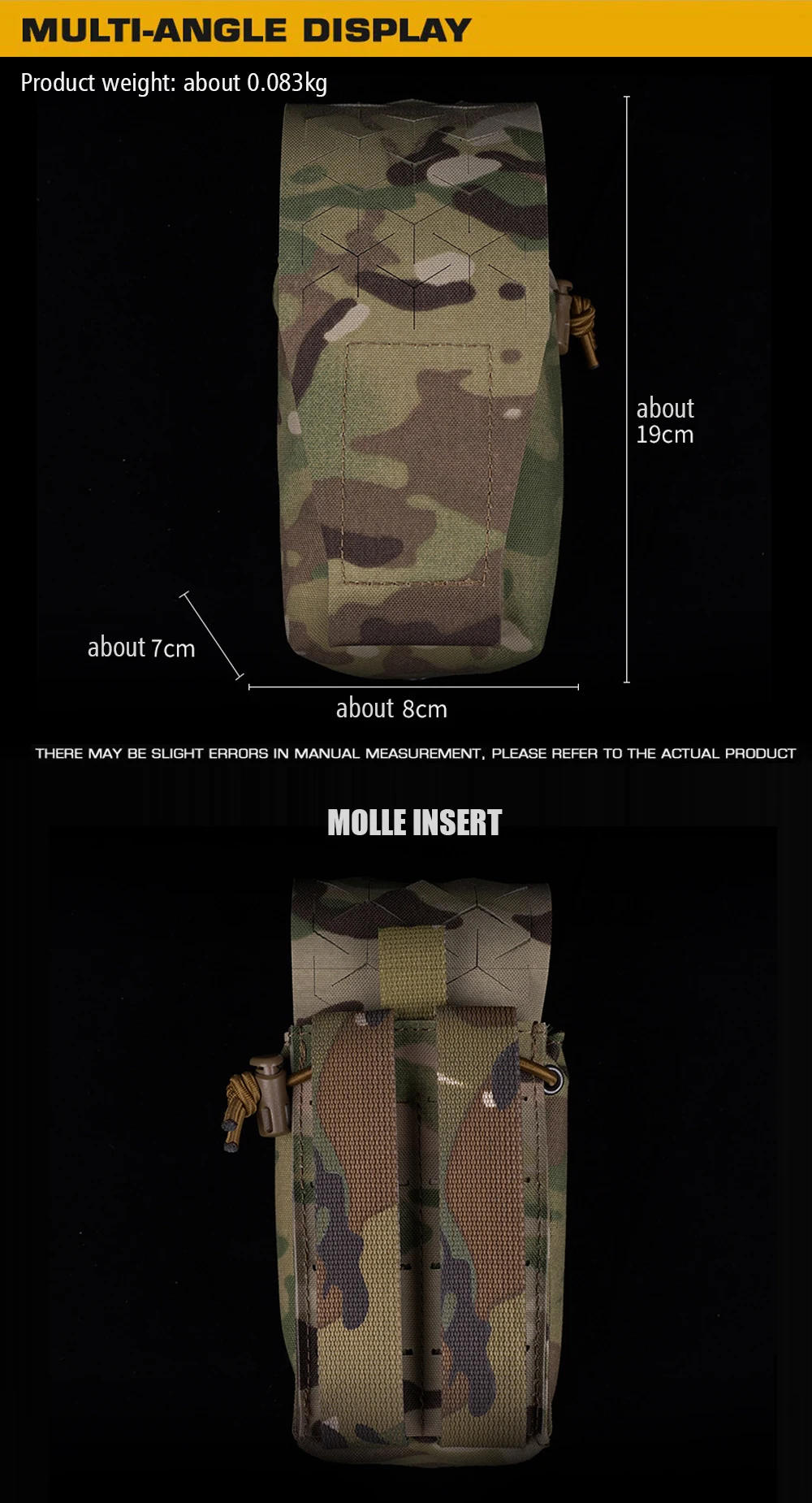 Description Picture 6 of itemSPUD Tactical Pouch Chest Rig Hang Mag Pouches Outdoor Airsoft Hunting Vest Plate Carrier Molle Radio Bag Multipurpose