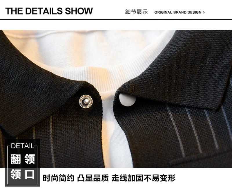 Description Picture 5 of itemAutumn Men's Classic Knitted Cardigan Thin V-neck Basic Elastic Slim Fit Thin Sweater Solid Color Casual Versatile Coat B283