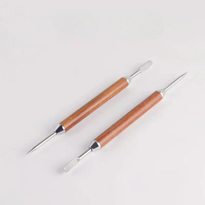 Description Picture 3 of itemCoffee Pull Flower Needle Stainless Steel Carved Stick Cappuccino Latte Coffee Decorative Art Pen Fancy Stitch Barista Tool