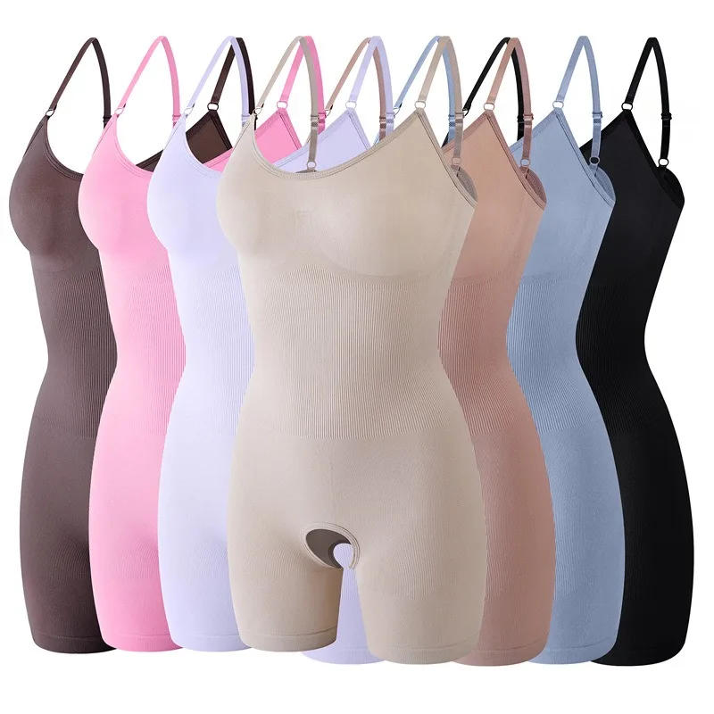 Description Picture 4 of itemSeamless Bodysuit Compression Open Crotch Shapewear Women Push Up belly tightening Corset Slimming Butt Lifter Full Body Shaper