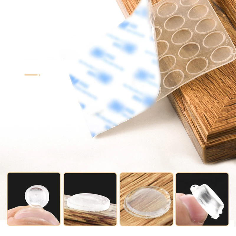Description Picture 6 of item30-80PCS Self Adhesive Door Stopper Rubber Damper Buffer Pads Cabinet Bumpers Silicone Furniture Pad Cushion Protective Pad