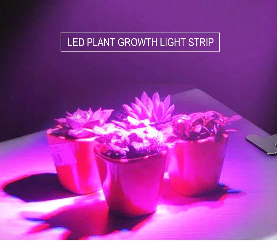 Description Picture 2 of itemUSB LED 1-5m Grow Light Full Spectrum DC 5V Plant Light Grow LED Strip Phyto Lamp for Vegetable Flower Seedling Grow Tent