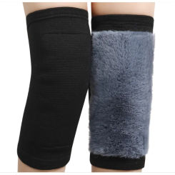 Warm Fleece Lined Knee Pads, Winter Outdoor Cold Protection Warm and Thickened Wool Kneepad Legged Protection Legs Warmer