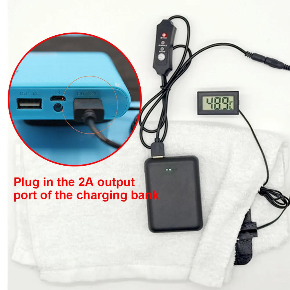 Description Picture 6 of itemHeating Pad Pet Reptile Electric Blanket USB Waterproof Adjustable 3 gear temperature Controller Winter Home Heated Mat Warm Pad