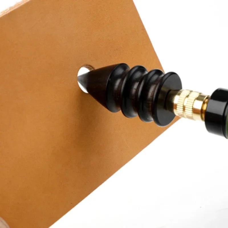 Description Picture 6 of itemLeather Edge Electric Polishing Slicker Flat/Pointed Head Sandalwood Leathers Craft DIY Tools Tip Burnisher Wood sewing tools