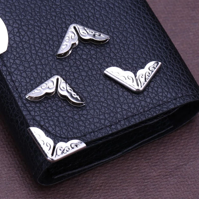 Description Picture 4 of item100-300pcs Scrapbooking Albums Corner Protectors Card File Menu Metal Book Laptop Corner Protector Scrapbooks Photo Albums Decor