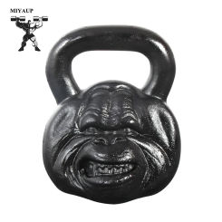MIYAUP Newest Style 36LBS Grimace Hericium Kettlebell Material Weightlifting Monkey Head Dumbbell