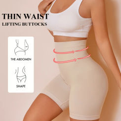 FINETOO High Waist Trainer Panties Shapewear for Women Tummy Control Hip Butt Lifter Shorts Slimming Sheath Female Body Shaper