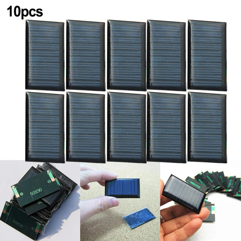 Description Picture 4 of item10Pcs/Lot 53x30mm 5V 30mA Solar Panel Micro Mini Small Power Solar Cells Panel DIY Electronics Sun Panel Accessories New