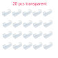 20 pcs  Transparent