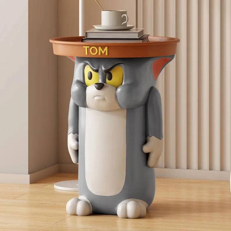 Description Picture 3 of itemResin Coffee Tables Modern Tea Table Design Sofa Side Table Circular End Tables for Living Room Decoration Home and Furnitures