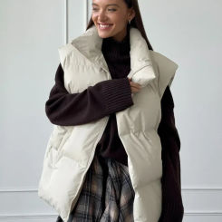 Wolfeel  Autumn Winter Cotton Vest Jacket Women Thicken Warm Loose Casual Vest Parkas Jacket Sleeveless Cotton Clothing Parkas