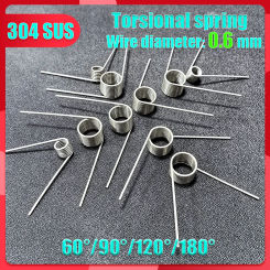0.6mm Wire Diameter High-performance Precision Stainless Steel Torsion Spring V-shaped Spring 5PCS Customizable