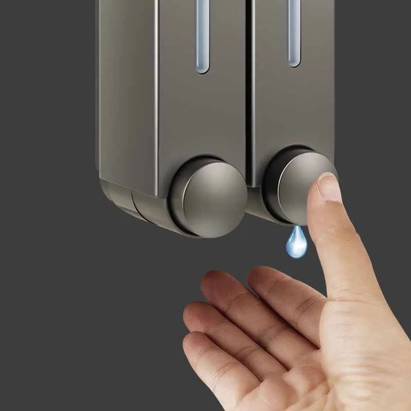 Description Picture 3 of item420ML Wall Mounted Bathroom Liquid Soap Dispenser Washing Lotion Hand Sanitizer Kid Family Hotel Kitchen Shower Gel Dispenser