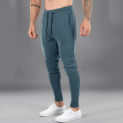 Mens Cotton GYM Pants Slim Running Leggings Joggers Streetwear Grey Sport Trousers Male Training Workout Fitness Sweatpants