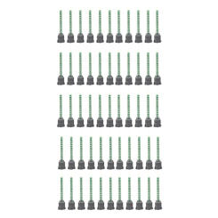50Pcs Epoxy Adhesive Mixing Nozzle Static Mixing Nozzle MB5-16 Mixing Tube (1:1Ratio) For AB Glue Mixer