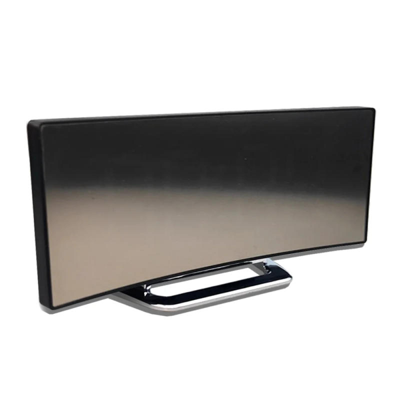 Description Picture 6 of itemLed Alarm Clock Digital Children Electronic Alarm Clocks Curved Screen Mirror Temperature Clock with Snooze Function Desk Clock