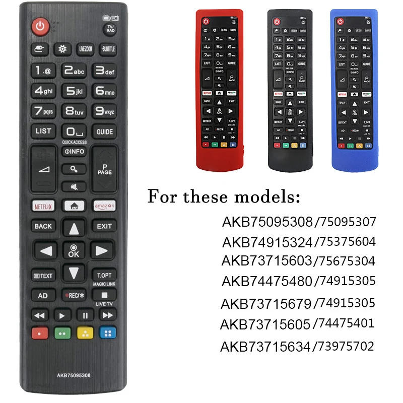 Description Picture 2 of itemSilicone Case Protective Cover Fit for LG AKB75375604 AKB75095308 AKB73715601 AKB Series Smart TV Remote Control Cover