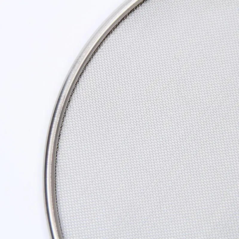 Description Picture 6 of itemStainless Steel Splatter Screen For Frying Pans Mesh Guard For Kitchen Cooking Hot Oil Splash Splatter With Wooden Handle