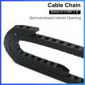 Transmission cable chain Semi-Enclosed Interior Opening J15BF.1.N 15x15 15x20 15x30 Drag Plastic Towline Transmission Machine