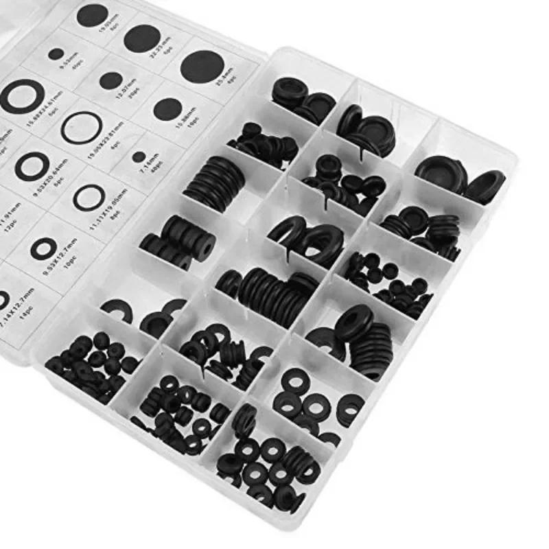 Description Picture 2 of item250PCS Thickness Rubber Seal Ring Oil Sealing Grommet Gasket For Protects Wire Cable Hole Protection Ring Shim Washer Hardware