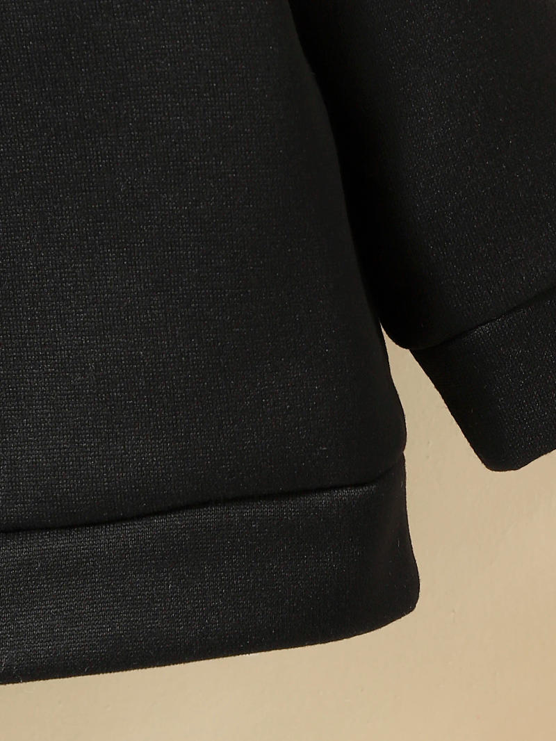 Description Picture 6 of itemSpring And Autumn Boys  Sweater Round Neck Long Sleeve Hooded Letter Spider Web Pattern Fashion And Warm Infant Toddler