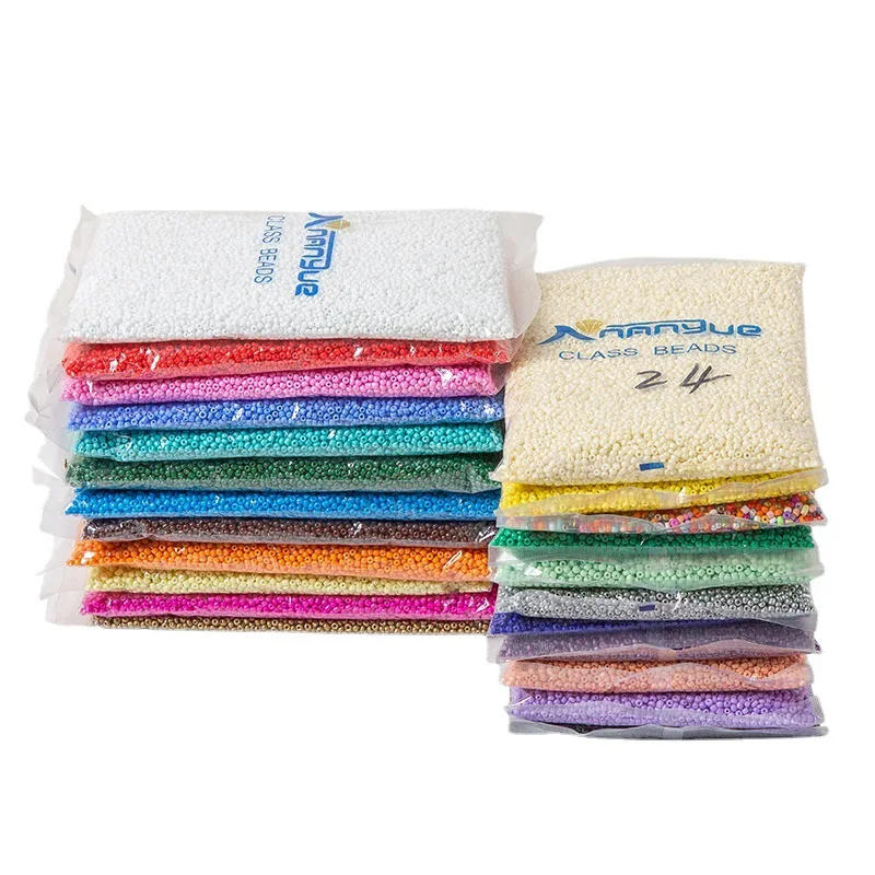 Description Picture 4 of item24 color natural color rice beads, porcelain rice beads, 2/3/4mm Czech glass seed beads, DIY cross stitch beads, 20g/pack