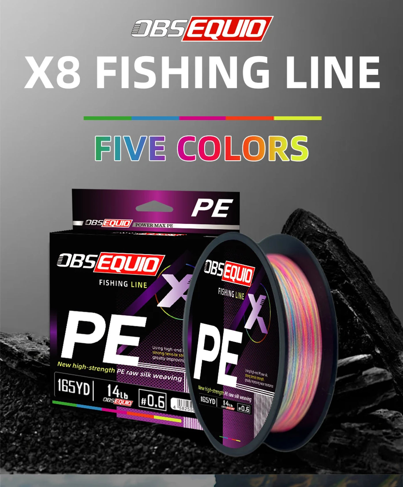 Description Picture 2 of itemOBSEQUIO Multifilament PE Braided Fishing Line 150m/200m/250m Japan Smooth X8 Strands Sea Spinning For Saltwater Freshwater Wire