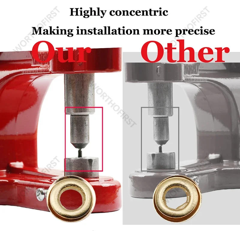 Description Picture 4 of itemStainless Steel Eyelets Grommet with Multifunctional Hand Press Tool Kit Round Rings Punch for LeatherCrafts Paper Thin Plastic